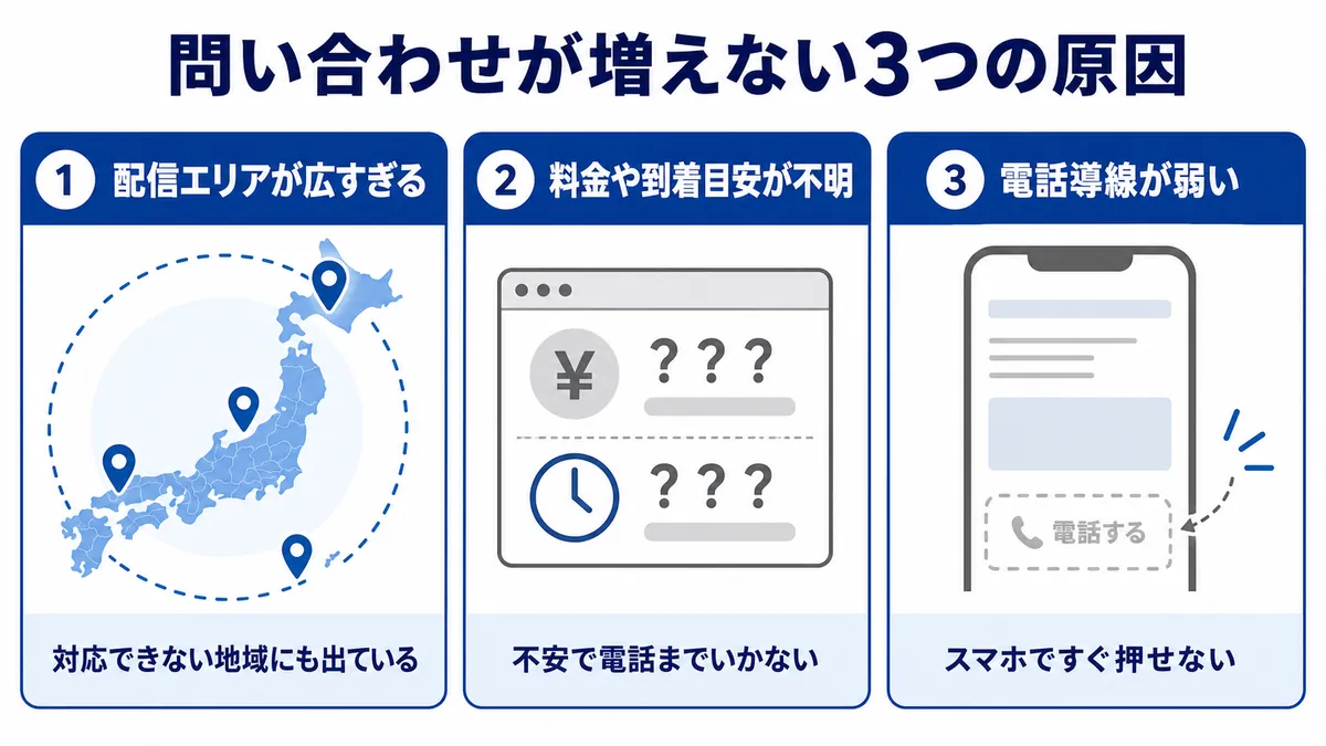 鍵開け・鍵交換の広告で集客できない3つの原因