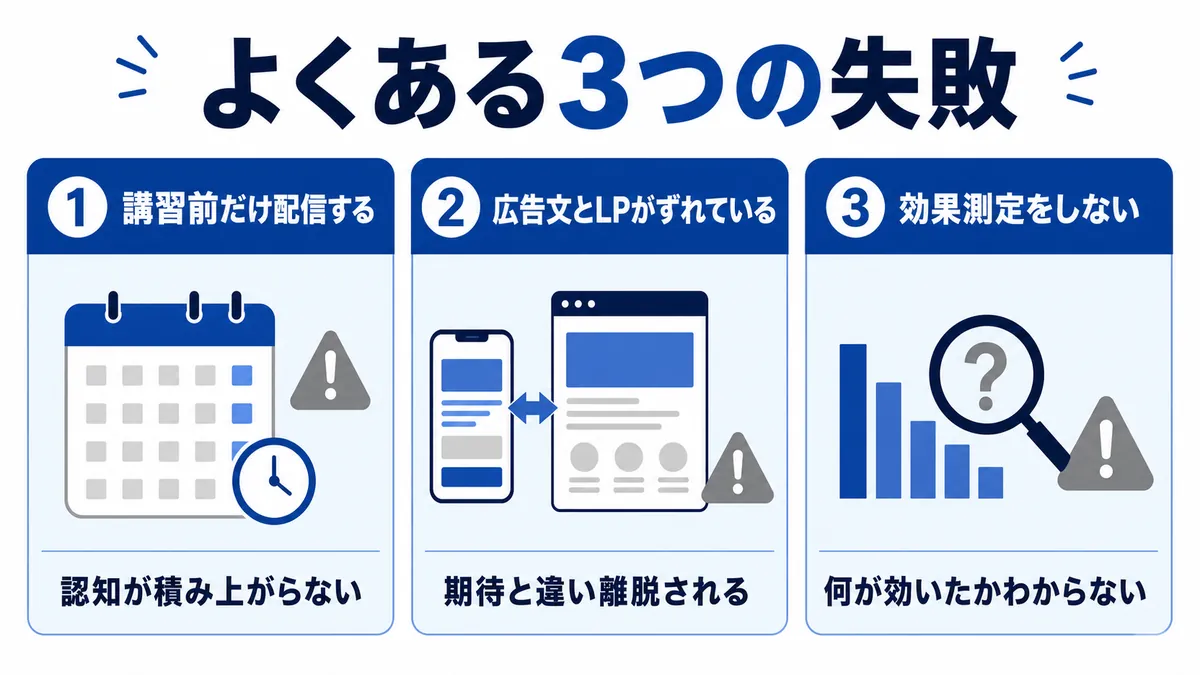 学習塾の広告運用でよくある3つの失敗