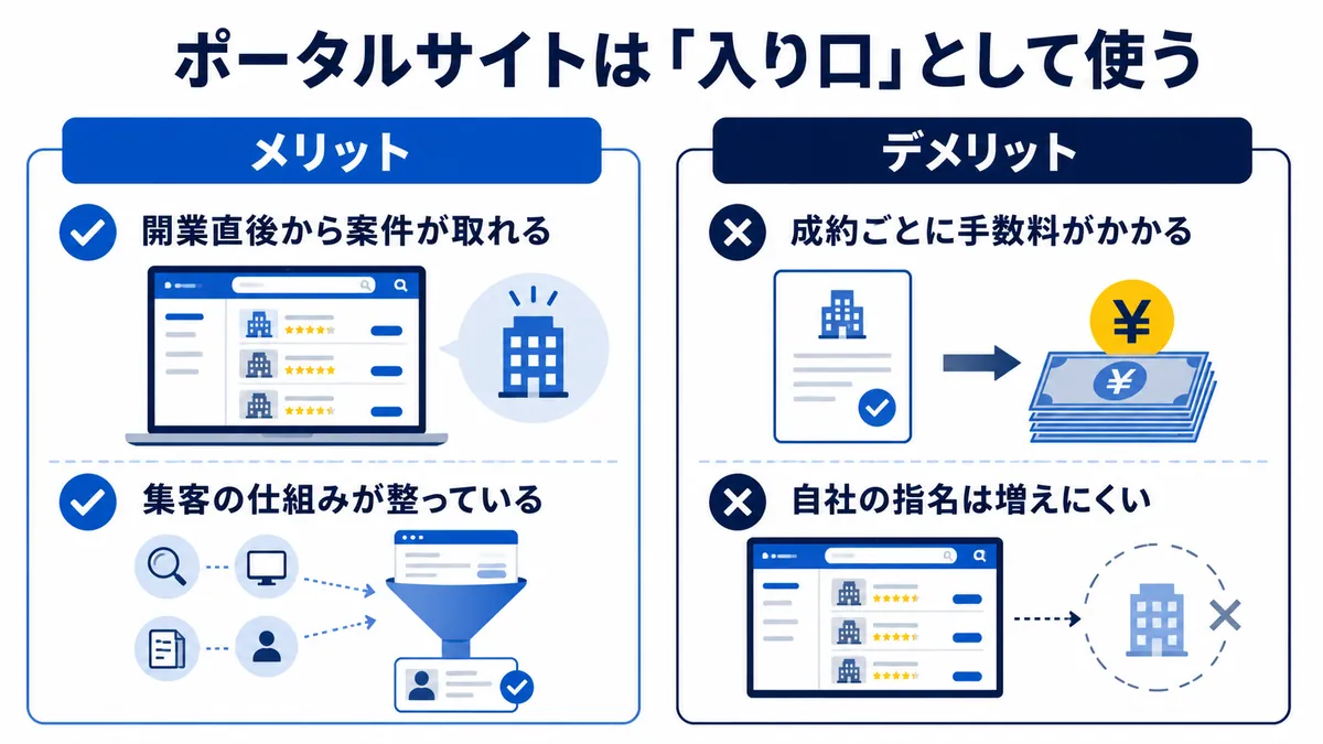 ポータルサイト掲載のメリットとデメリット